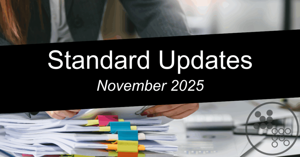 November 2025 Standards Update