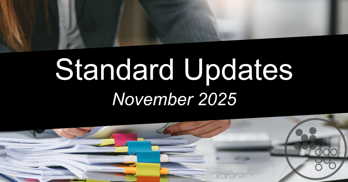 November 2025 Standards Update